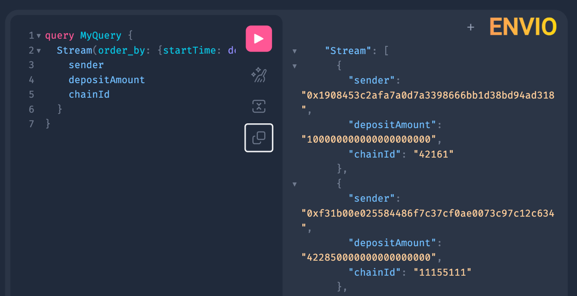 GraphQL Playground for Query Building