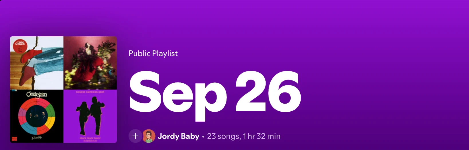 Playlist of the month, Sep 26 by Jordy Baby, 23 songs
